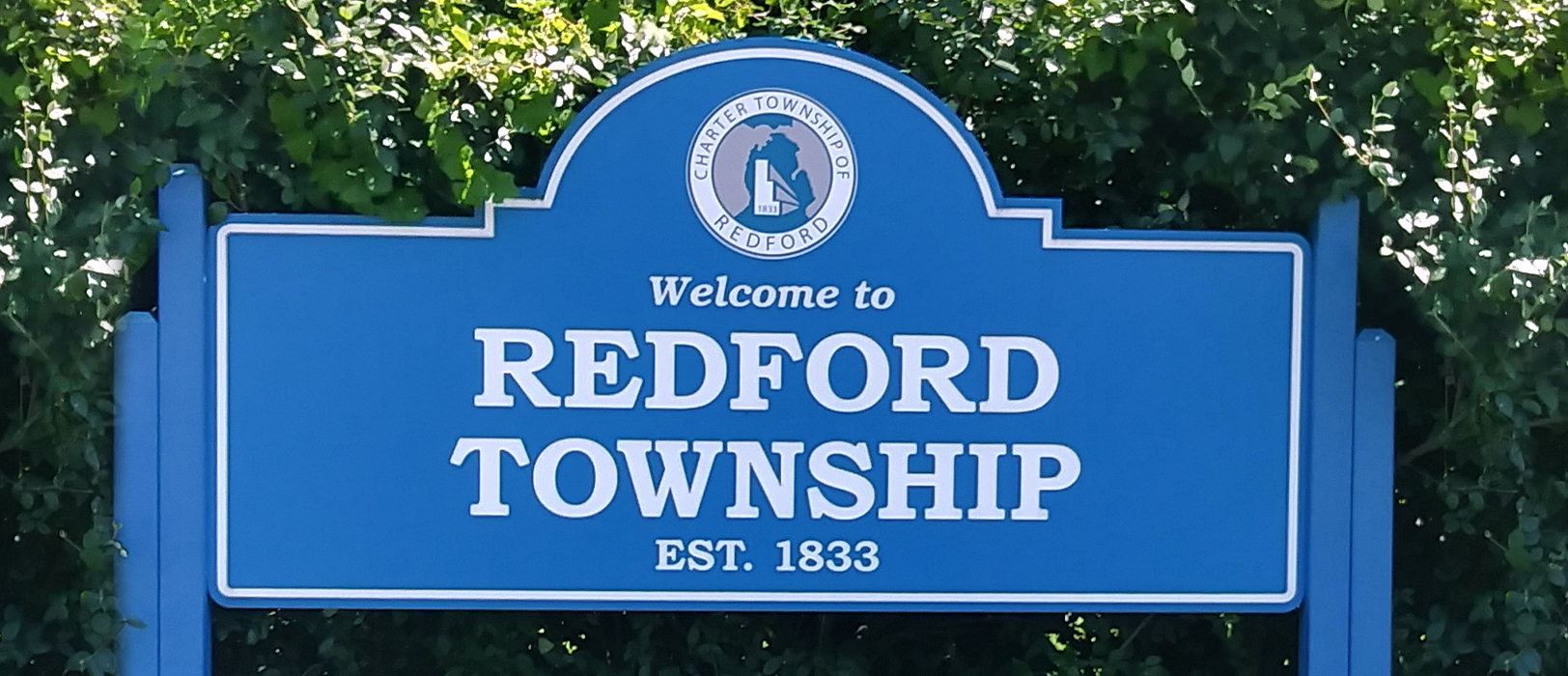 Welcome to Redford Township Sign